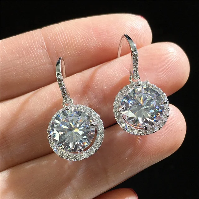 Fashion Long Earrings For Women Big Round Crystal Cubic Zirconia Dangle Earrings Silver Luxury Earrings Fashion Jewelry
Fashion Long Earrings For Women Big Round Crystal Cubic Zirconia Dangle Earrings Silver Luxury Earrings Fashion Jewelry