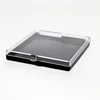 portable Small hinged lid plastic Clear Top Lapel Pin Box