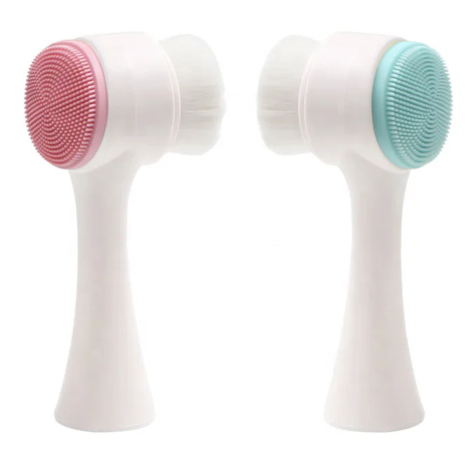 Double Sides Multifunctional Silicone Facial Cleansing Brush Portable Size Cleaning Brush, White;pink
Double Sides Multifunctional Silicone Facial Cleansing Brush Portable Size Cleaning Brush, White;pink