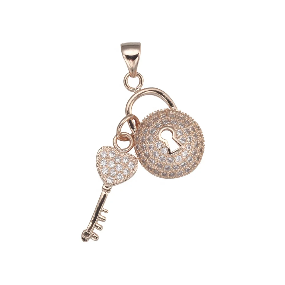 Fashion CZ Micro Pave Lock & Key Charm Pendant, Cubic Zirconia Pave Lock and Key Necklace Pendant
Fashion CZ Micro Pave Lock & Key Charm Pendant, Cubic Zirconia Pave Lock and Key Necklace Pendant