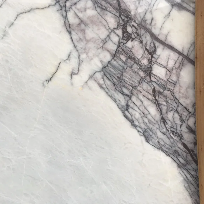 Poliert Naturstein New York Weiß Marmorplatte mit Lila Venen