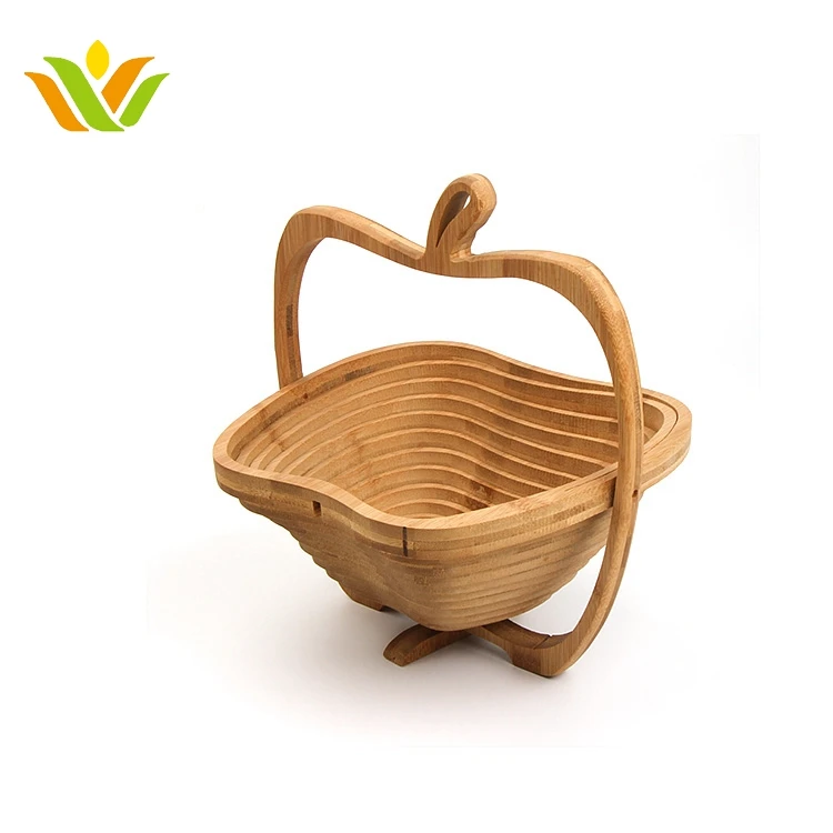 empty bamboo fruit basket
