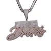 Custom Iced Out Simulated Diamond Big Size combine letters Pendant