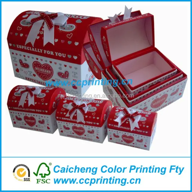 handmade exquisite treasure chest paper gift box