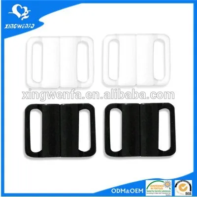 Plastic bra strap adjuster buckles in underwear accessory catalog