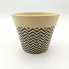 biodegradable round bamboo fiber vase in different sizes
