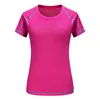 Cheap polyester material womens fitness gym wear apparel lady t-shirt