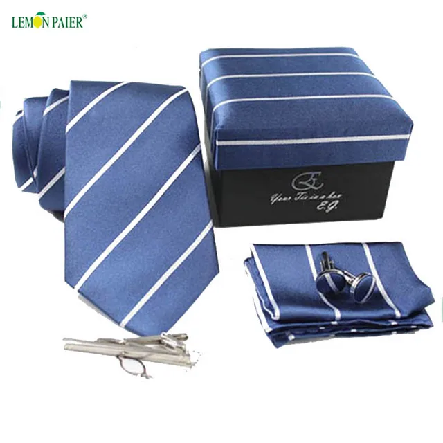 best gift jacquard woven wholesale mens silk tie sets