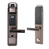4 in 1 Intelligent Digital Semiconductor Fingerprint Sensor Handle Door Lock with Alarm and Door Bell Function