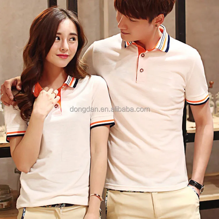 Higher Quality Couples Clothing Short Sleeve Couples Tops Polo With