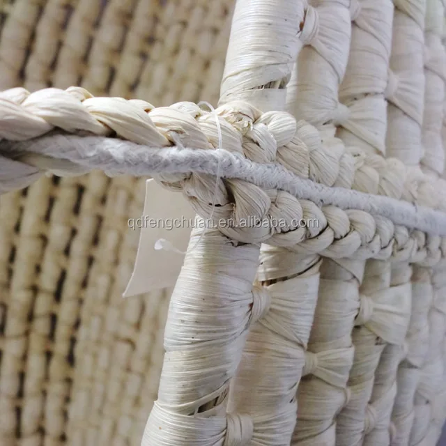 cheap natural material corn husk handicraft baby basket