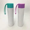 350ml tea flask vacuum insulated thermos silicone strap water bottle