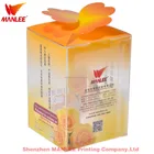 wanli brand high quality eco-friendly custom PP PVC foldable high end clear PET plastic packaging gift box