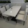 Dining room furniture luxury stone top solid surface dinner table,solid surface restaurant Table with Chairs