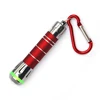 Flat D Shaped Locking Carabiner hook torch light key chain, carabiner Telescopic glare flashlight keychain, carabiner keyring