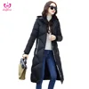 Winter new long section Korean self-cultivation students asian fashion winter jacket coats