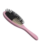 Air massager beauty accessories pink paddle detangling wooden hair brush