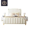European modern luxury king size sleeping bed bedroom furniture set queen size double bed design furniture set