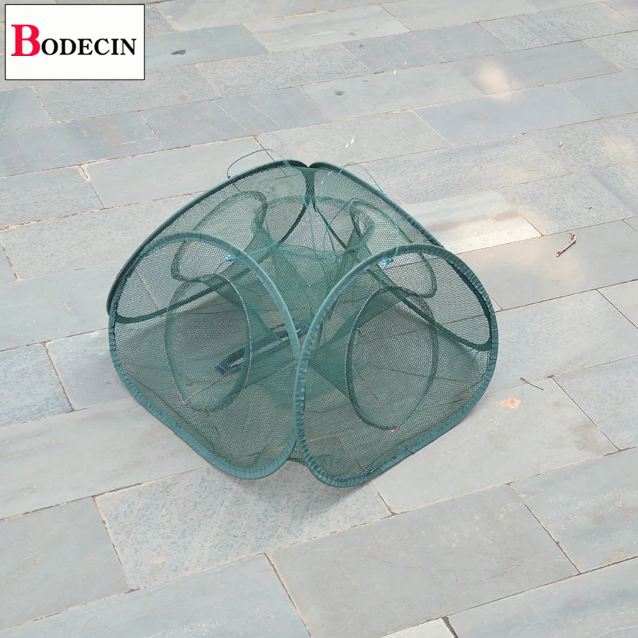 5 Inlets Syncronisation Shrimp Cage Crab Trap Fish Net Crayfish Catcher Casting The Whole Network Tank For Folded Fishing Net (4)