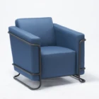 Carlford OEM Popular Modern Fabric Accent Chair,Armchair with Metal Frame for Living Room Chair
