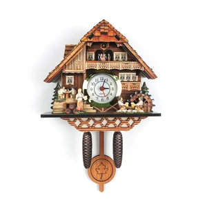 mini clock wood pendulum clock german black forest cuckoo clock