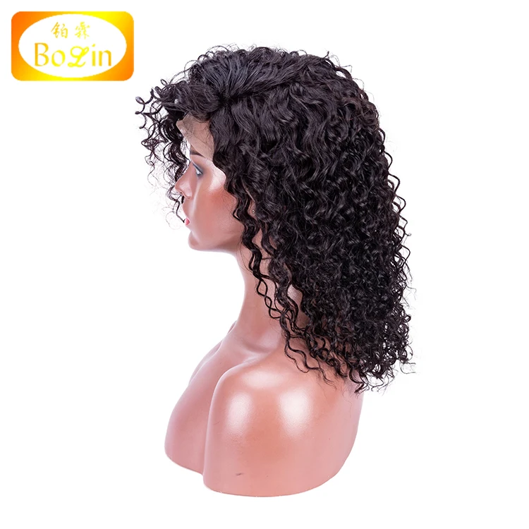 Qingdao bolin high quality no shedding no tangle 130density thick end natural color curly human hair lace front wig
Qingdao bolin high quality no shedding no tangle 130density thick end natural color curly human hair lace front wig