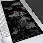 Nordic Mediterranean style creative thickening large world map mouse pad waterproof anti-skid lock keyboard pad
