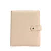 A5 refillable faux PU saffiano leather travel notebook folder ring binder