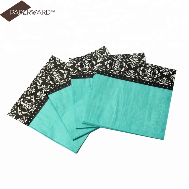 fancy disposable wholesale colored party napkin personalized