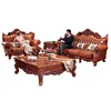 Luxury new model leather furniture living room sofa sets pictures