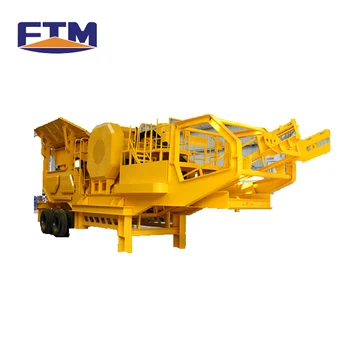 FTM high efficiency Mobile cone crusher (cone crusher &vibrating screen)