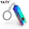 Super Bright Rechargeable Flashlight Multi Function Support Keychain Torch