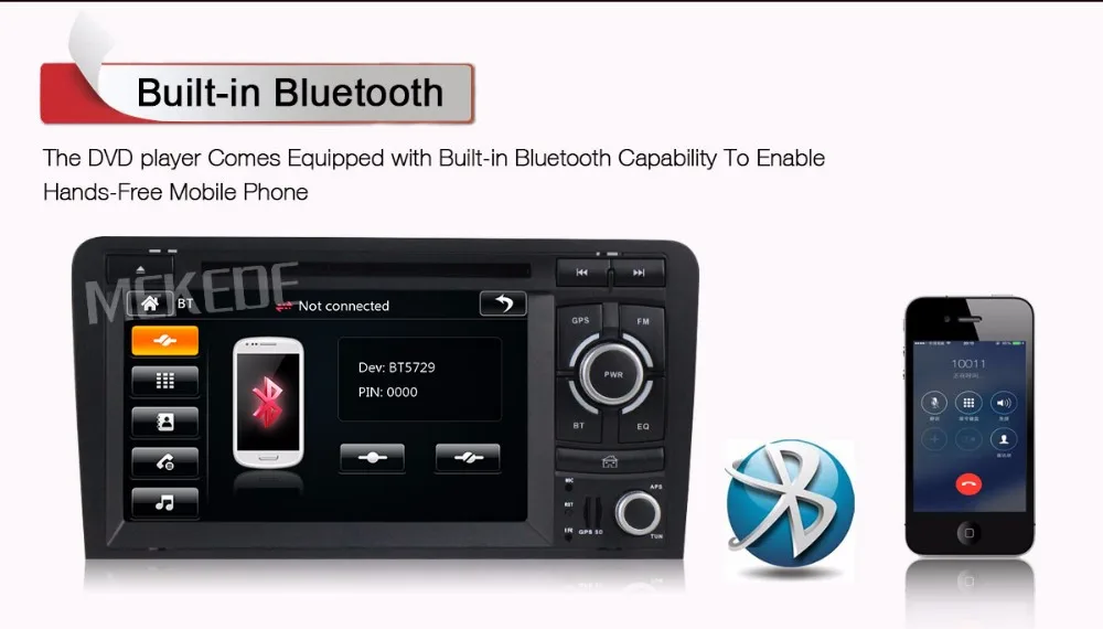 Cheap Free shipping 2 DIN Car dvd player radio for AUDI A3 S3 RS3 2002-2012 with Car GPS navigation multimedia camera DVR 1080P MIC A3 26