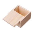 Wood Wooden Box Pine Gift Packaging Wooden Box Pine Wooden Small Packaging Box with Sliding Lid