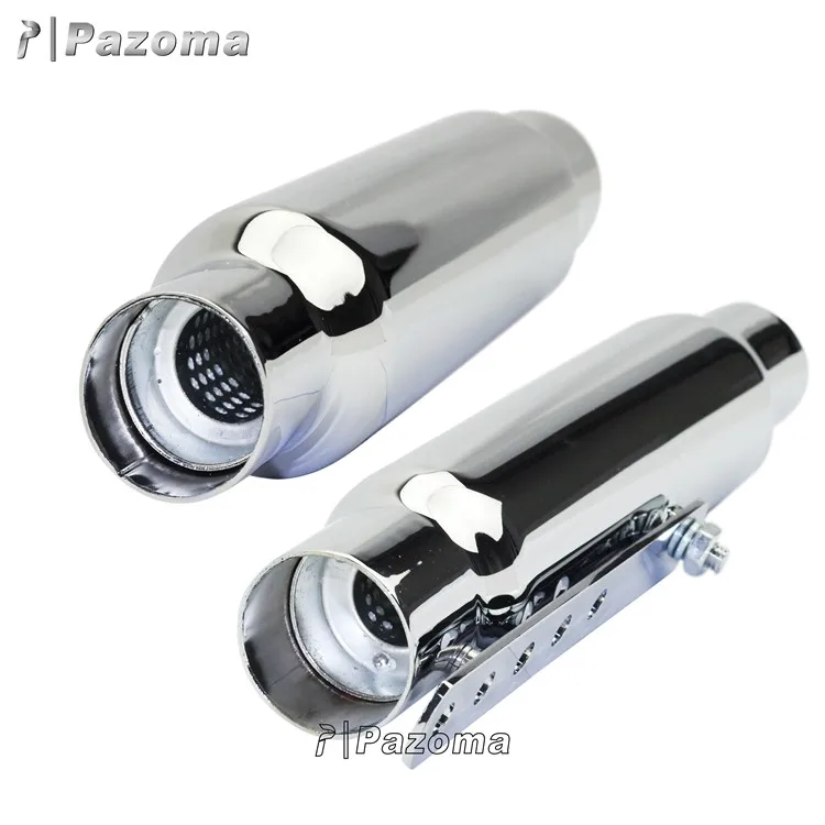 385mm Iron motorcycle muffler in motorcycle exhaust system