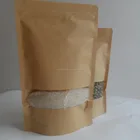 Cacoa packaging Standup Kraft paper zipper bag with Window