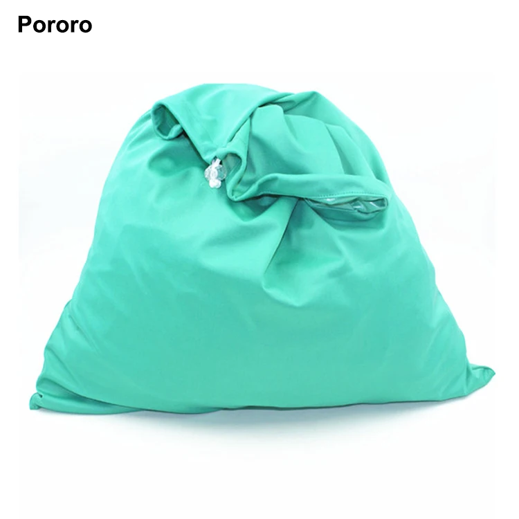 Wholesale china supplier drawstring diaper bag and waterproof pul fabric cloth wet bag and pail liner
