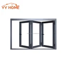 USA/Canada Certified beautiful double glazing insulated aluminium bi-folding window
