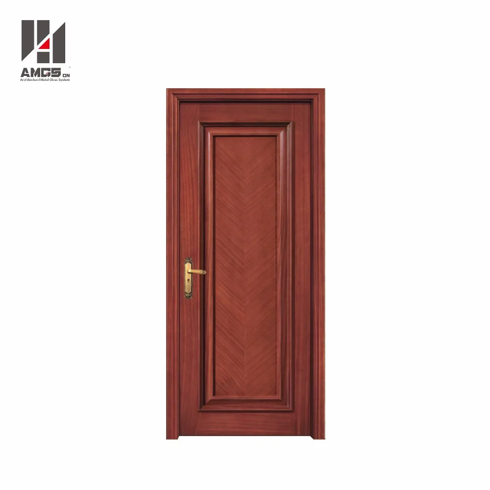 Soundproof wooden door design can customize pattern interior solid wood door