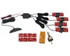 4 probes 16.5mm flat rear sensors car reversing aid assist LED parking sensor