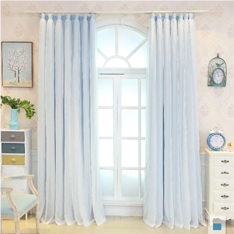 Lovely princess style polyester blackout window curtain