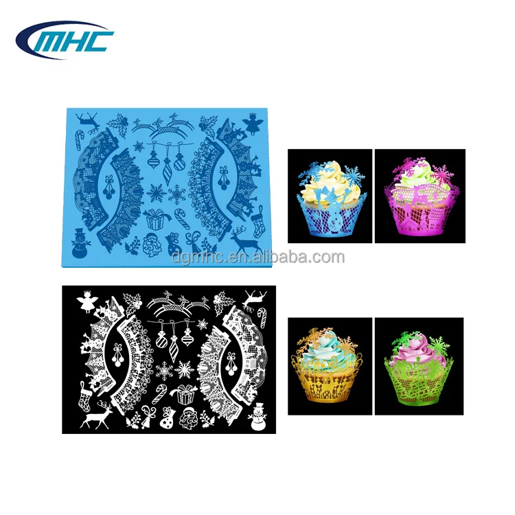 New Arrival Cupcake Liner 3d lace mat silicone mat fondant lace mold, Blue
New Arrival Cupcake Liner 3d lace mat silicone mat fondant lace mold, Blue