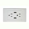 USA type 2 port usb wall switch,American wall plate,146 type wall charger with double usb outlet