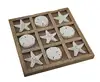 Starfish and Seashells 9 inch Tic Tac Toe Game Board