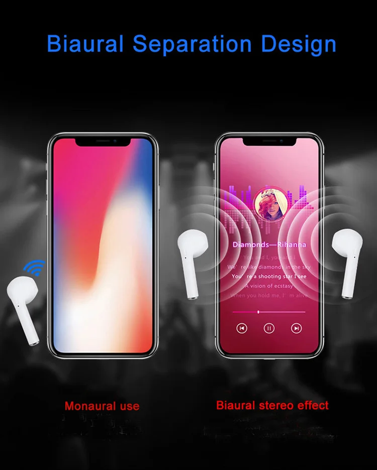 i9S Tws Mini Wireless Bluetooth Headset Smart Charging Magnetic Earbuds 5.0 Stereo Sports Portable Earphone - ANKUX.COM