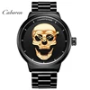 Hannah Martin New Christmas gifts skull mens watches stainless steel