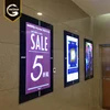A1 A2 A3 A4 Magnetic Cable Hanging Display systems Acrylic cinema Window Advertising Led Light box pockets