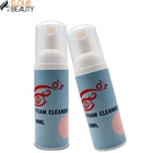 Private label foam lash extens brush cleanser lash shampoo with eyelash cleaning brush supplies