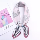 Yiwu Manufacture Custom Logo Digital Print Square Scarf Silk