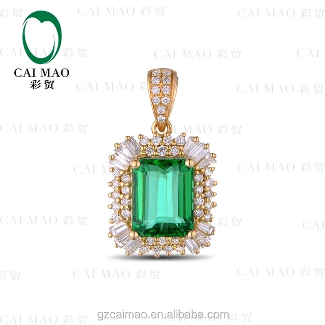 green emerald pendant